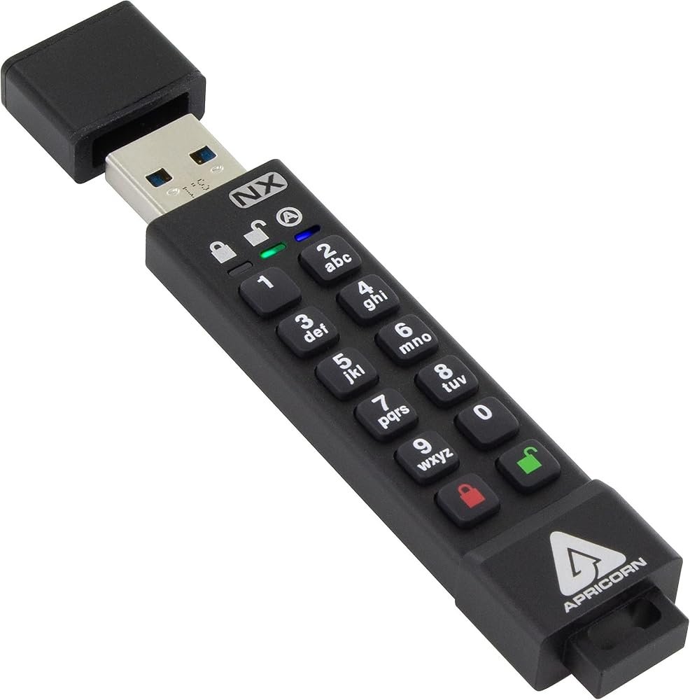Apricorn Aegis Secure Key 3NX Encrypted USB